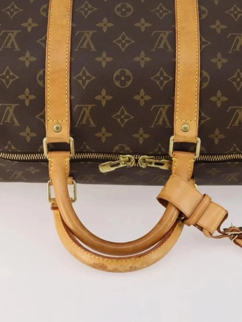 LOUIS VUITTON Monogram Keepall 50 Boston Bag M41426 LV Auth ka4456